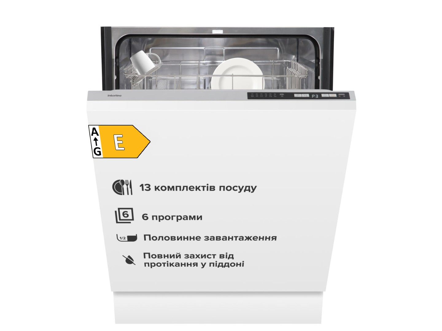 Посудомийна машина вбудована Interline DWI 664 P1 TSH GA+